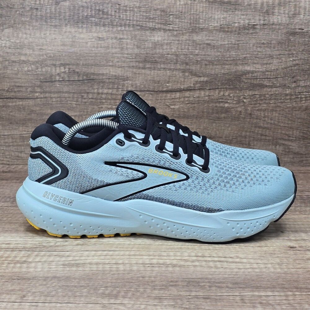 Brooks Glycerin 21 Men's Sz 11.5 D Cloud Blue Black Running Shoes (1104191D420)
